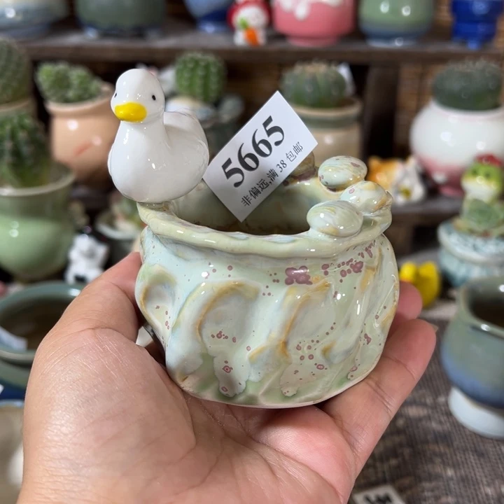 口5 手工花盆满30包邮