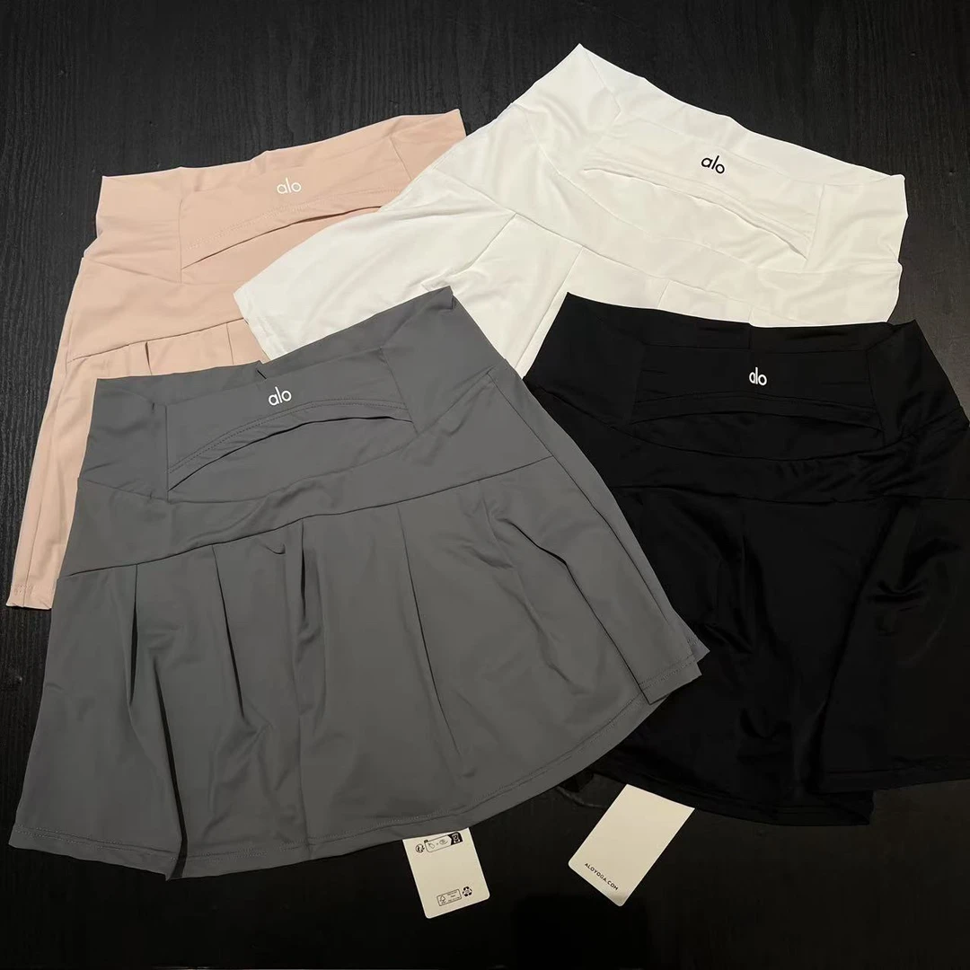 a1o女士运动速干防走光高腰提臀网球健身瑜伽夏季半身短裙