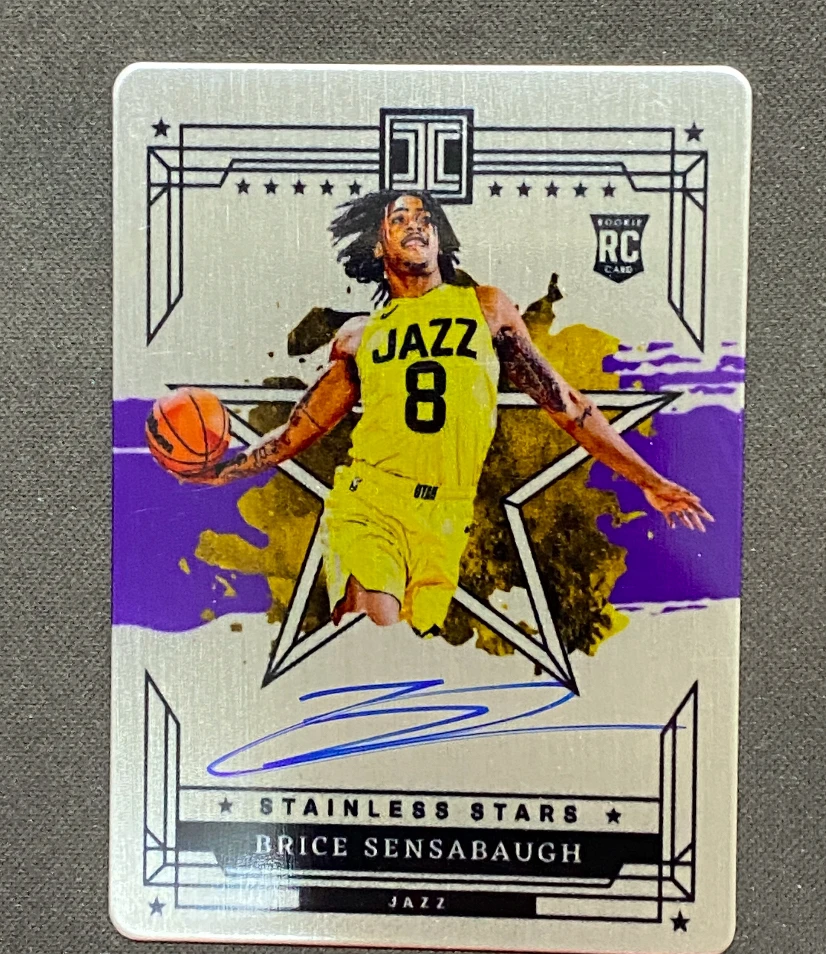 森萨博 铁板新秀49编卡签 爵士队 潜力新秀 表现抢眼 正版球星卡