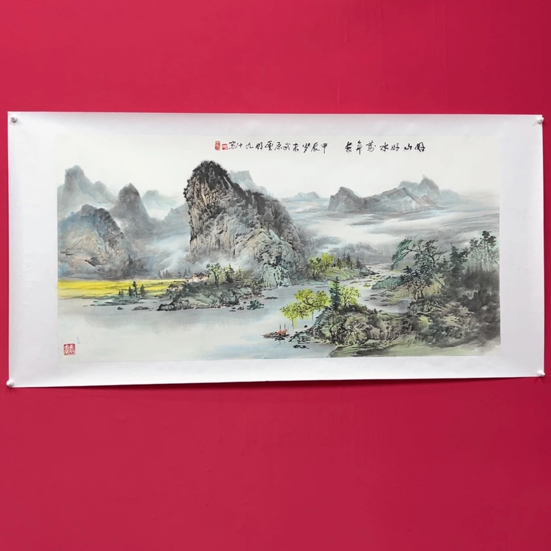 国画沈丰明8平尺精品