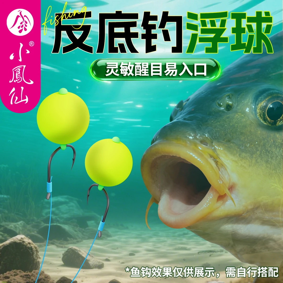 小凤仙欧鲤钓浮球欧式反底钓珠珠离底大物青草鱼大浮力悬停浮珠