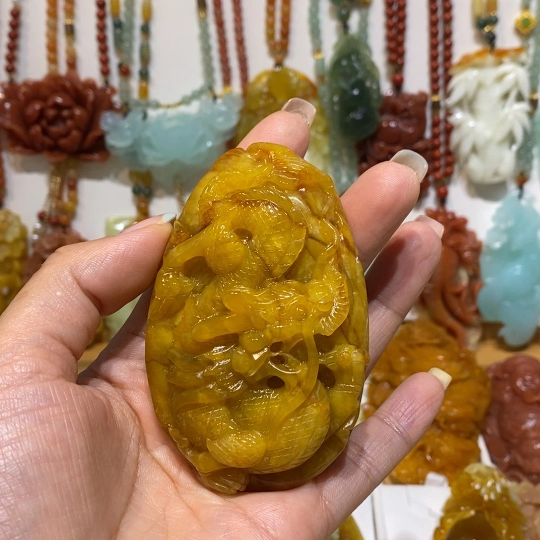 蛇纹石玉未镶嵌颈饰G***⭐