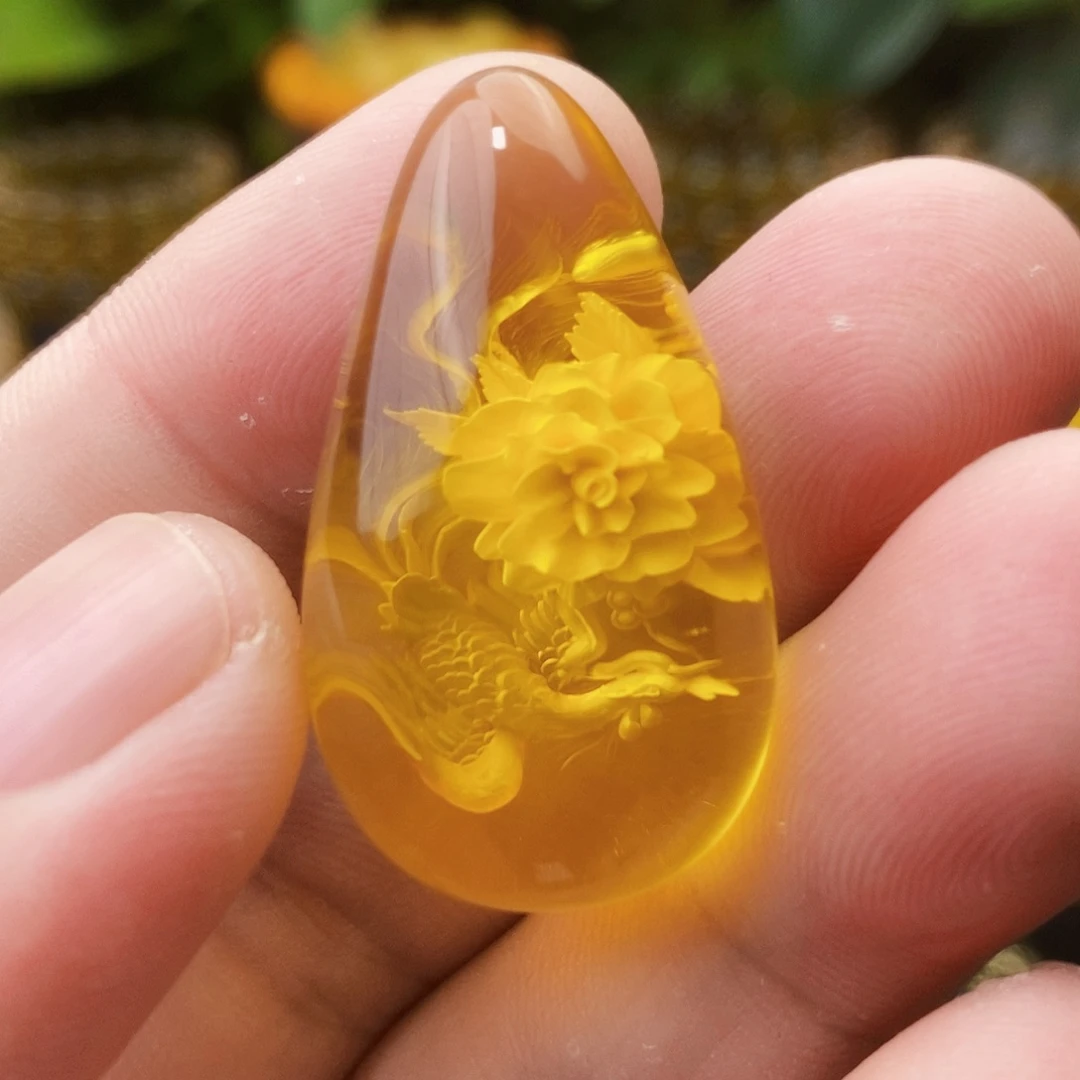 【闪购商品】金珀吊坠(不含链)未镶嵌