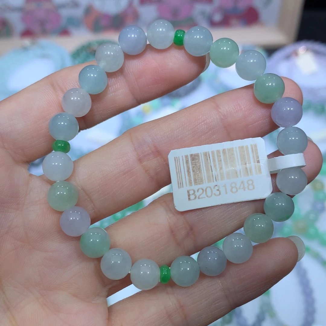 翡翠未镶嵌手链天然