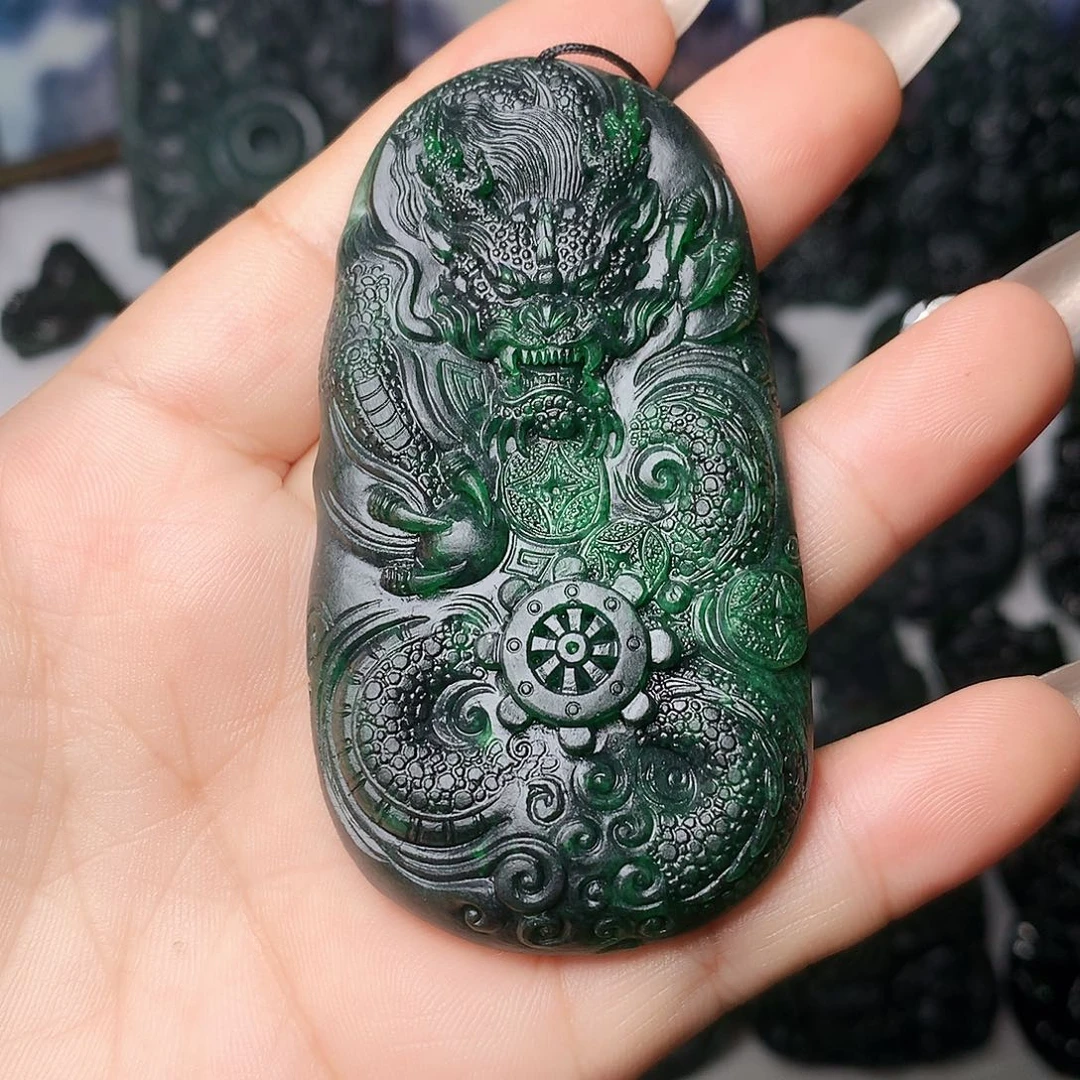 定制翡翠未镶嵌百**生龙