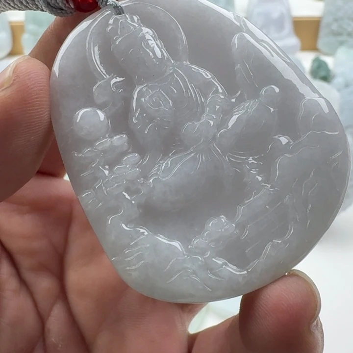 翡翠未镶嵌颈饰天然缅甸A货翡翠