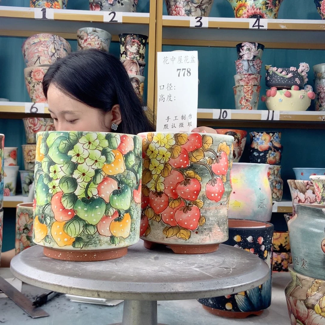 君***～景德镇手工花盆778