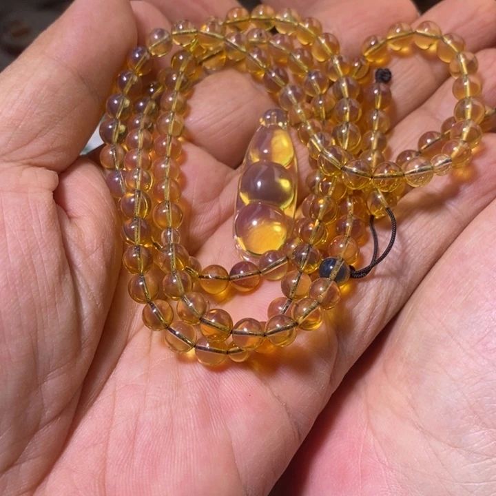 琥珀裸石未镶嵌沙*飞