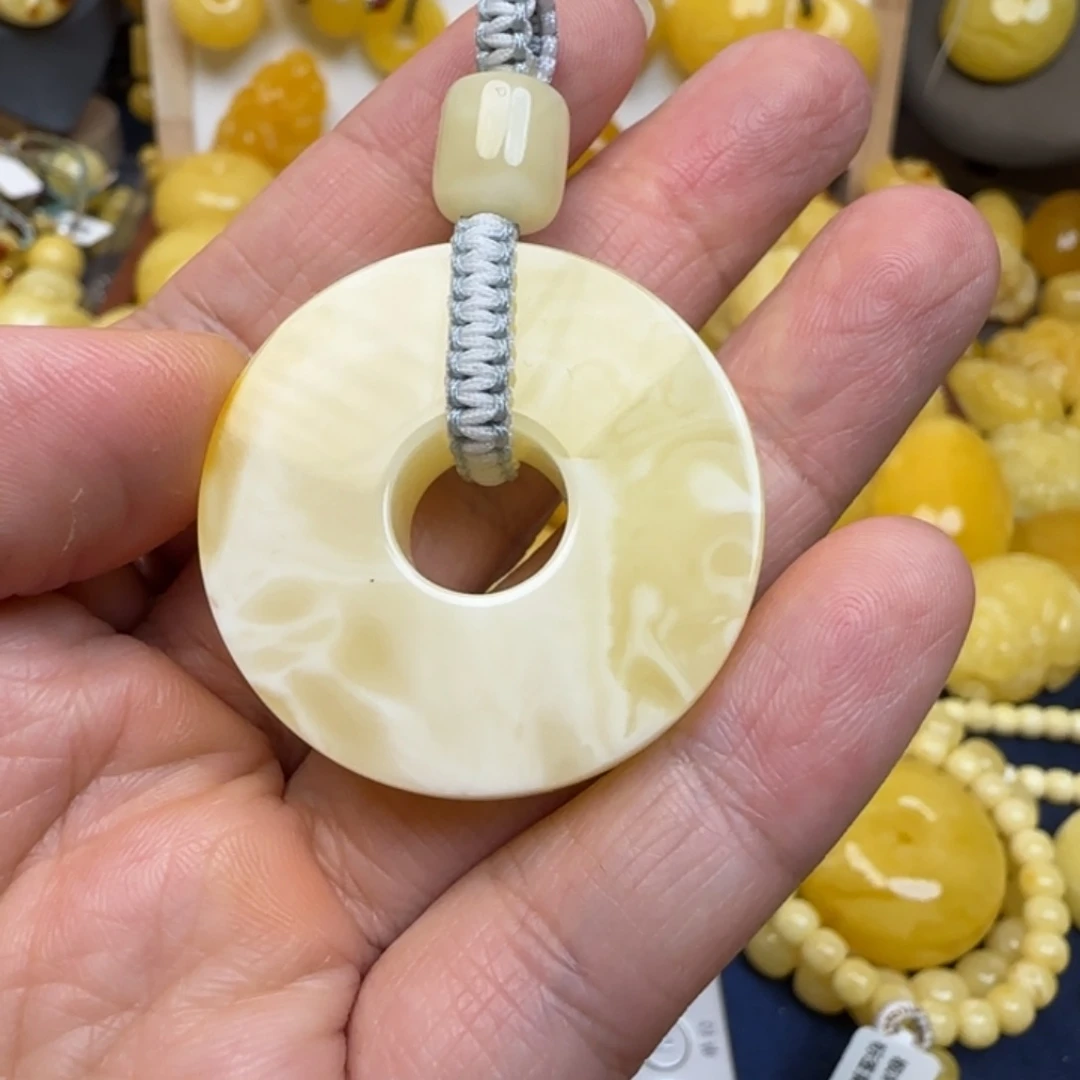 蜜蜡未镶嵌毛衣链天然蜜蜡