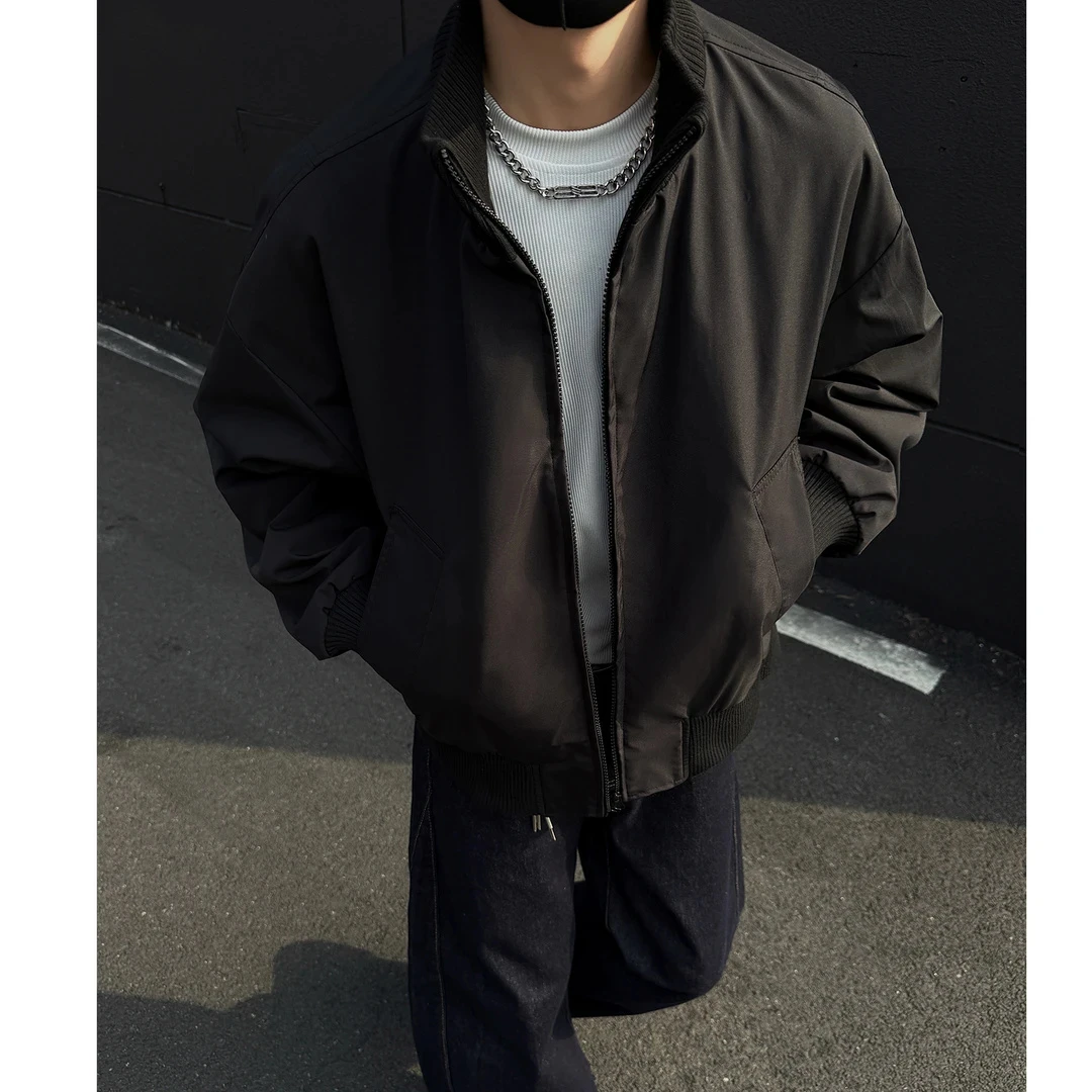 cleanfit短款工装夹克外套男早秋季三防立领冲锋衣美式飞行员外套