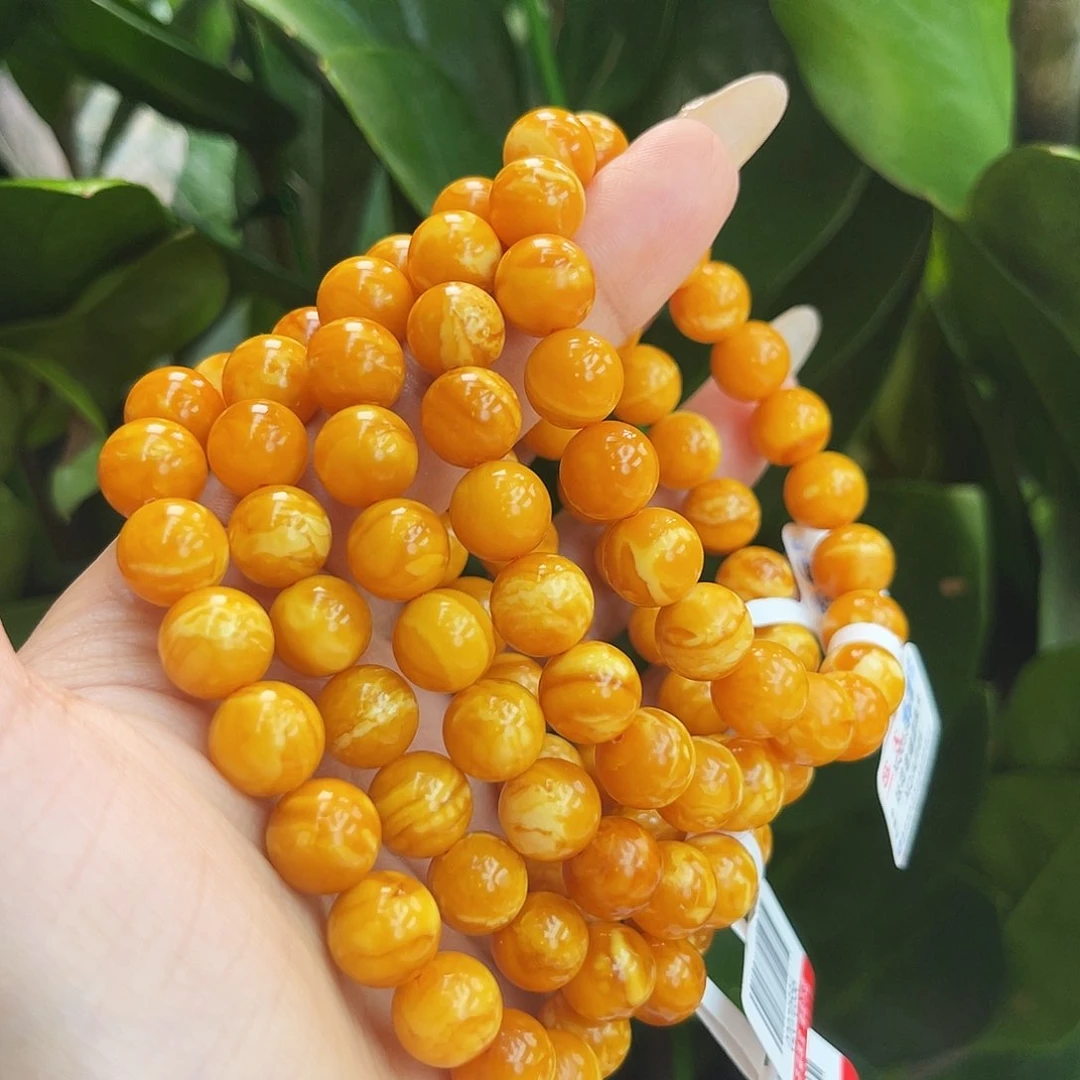 未镶嵌琥珀手链9m多样性发其一