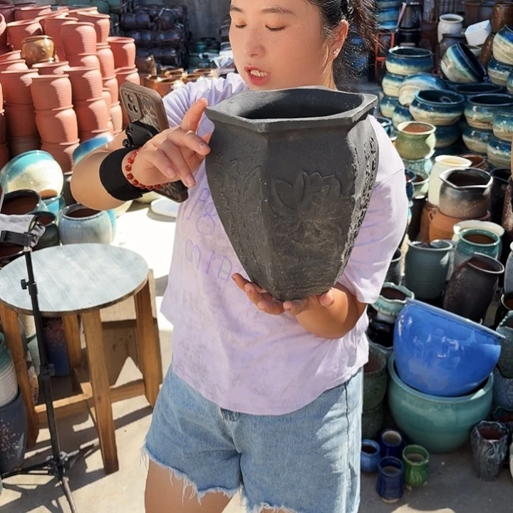 口18高24瑕疵一个盆子。