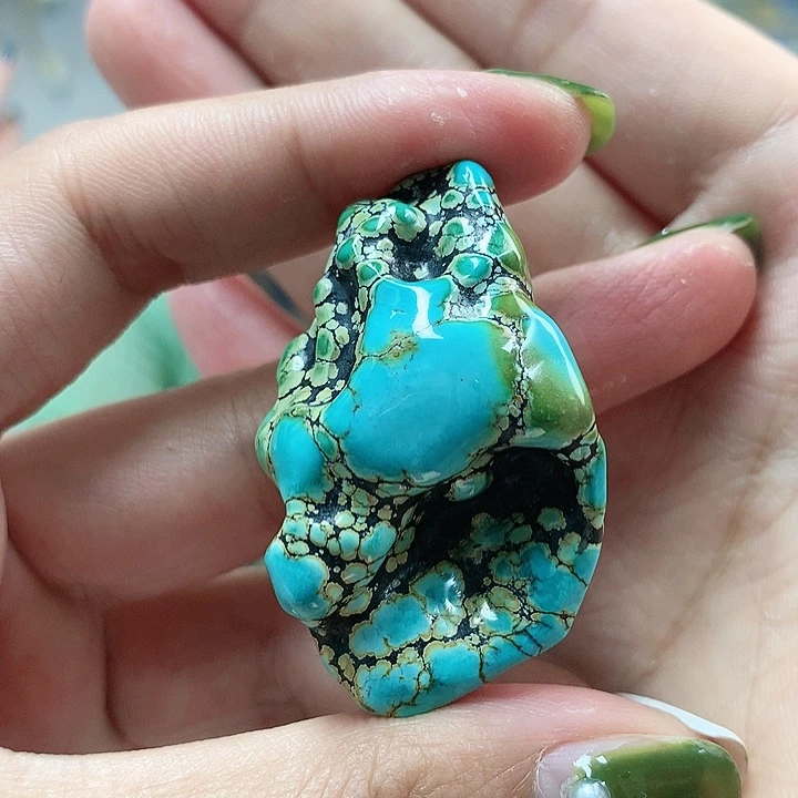 未镶嵌绿松石珠宝奇石芝****糊