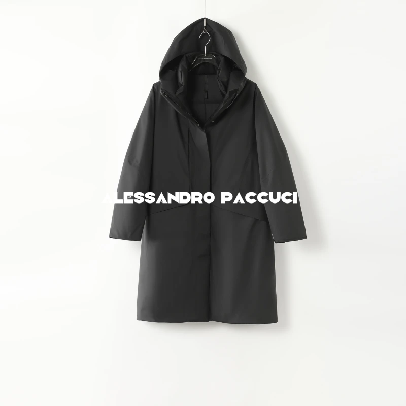 AP洛哥44025RE【冬日行者】95白鹅绒火山岩连帽压胶时尚羽绒服24冬