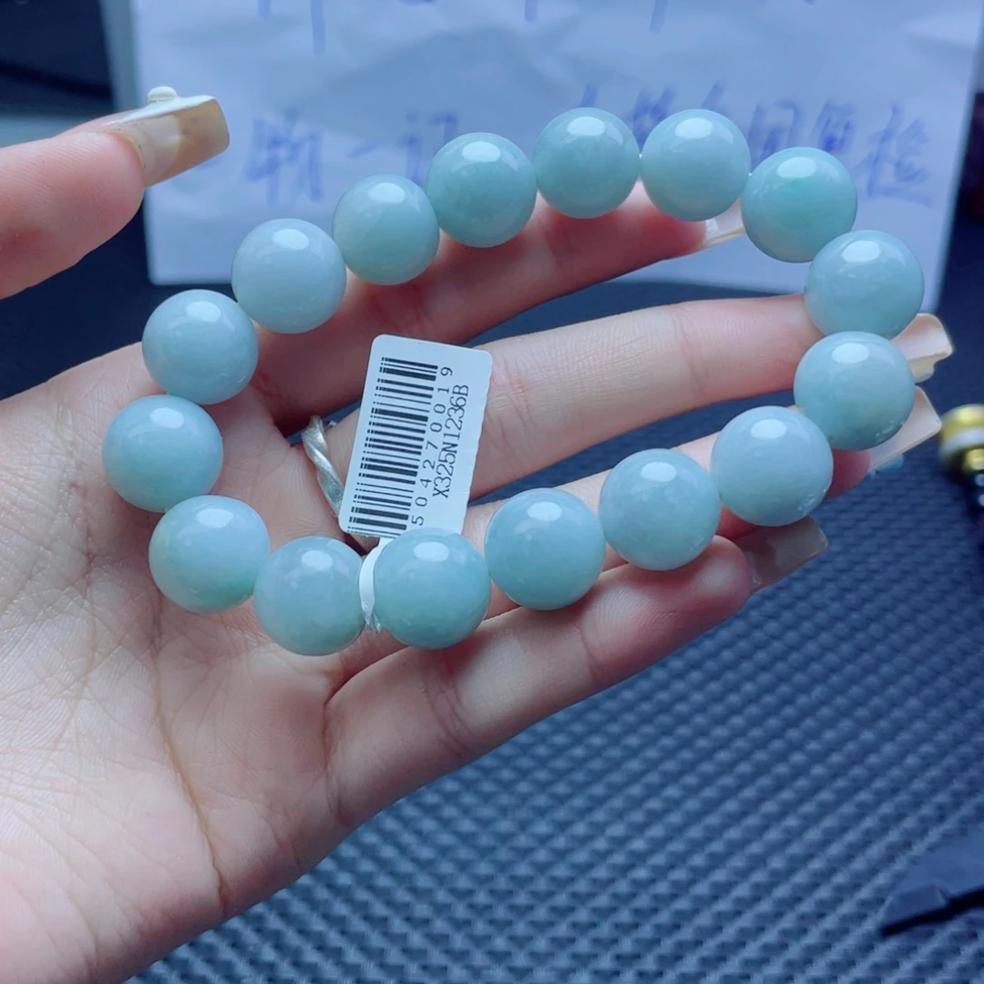 未镶嵌定制翡翠珠串