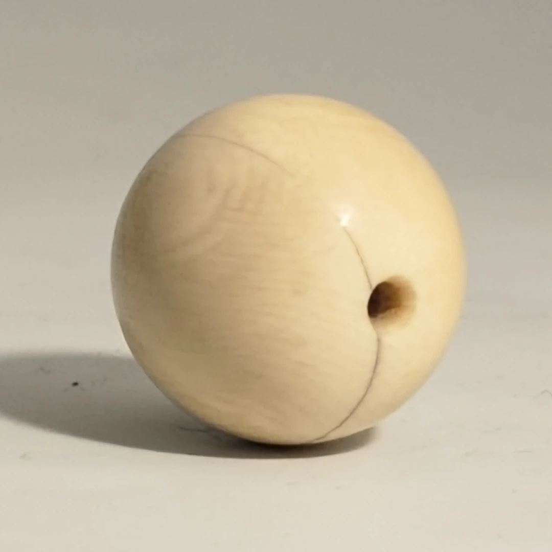 猛犸牙雕港工回流圆珠19mm+假一罚四X982