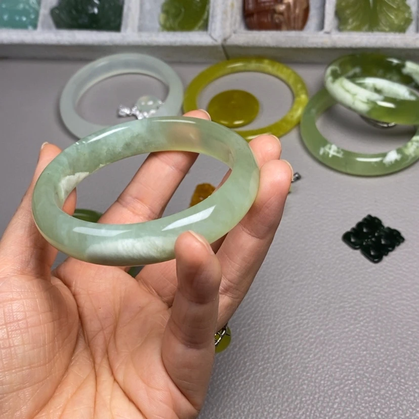【闪购商品】蛇纹石玉未镶嵌挂件耳饰耳环项链