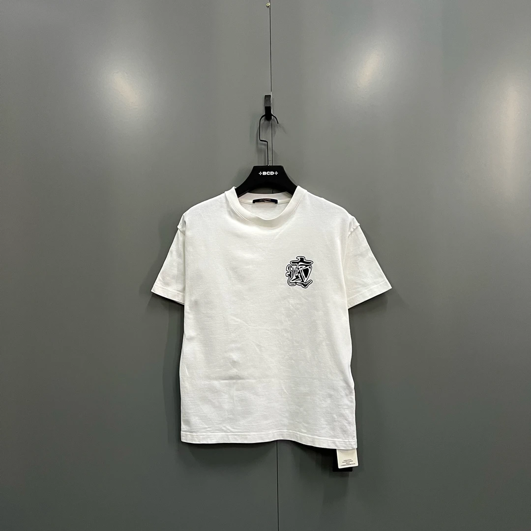 95新 LouisVuitton/路易威登 lv 白色烟雾logo短袖 XS码/95新