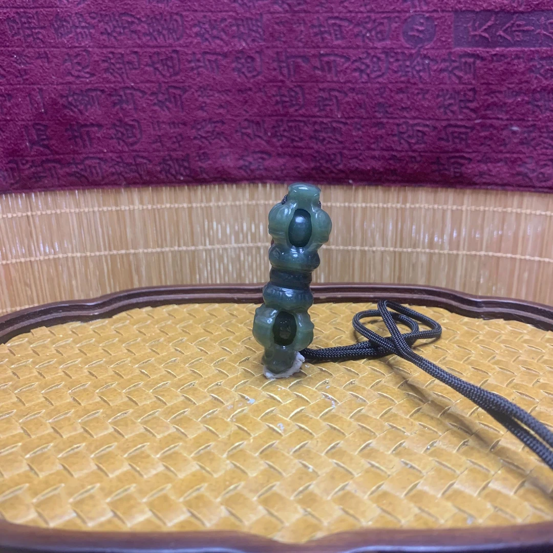 X和田玉降魔杵吊坠0483