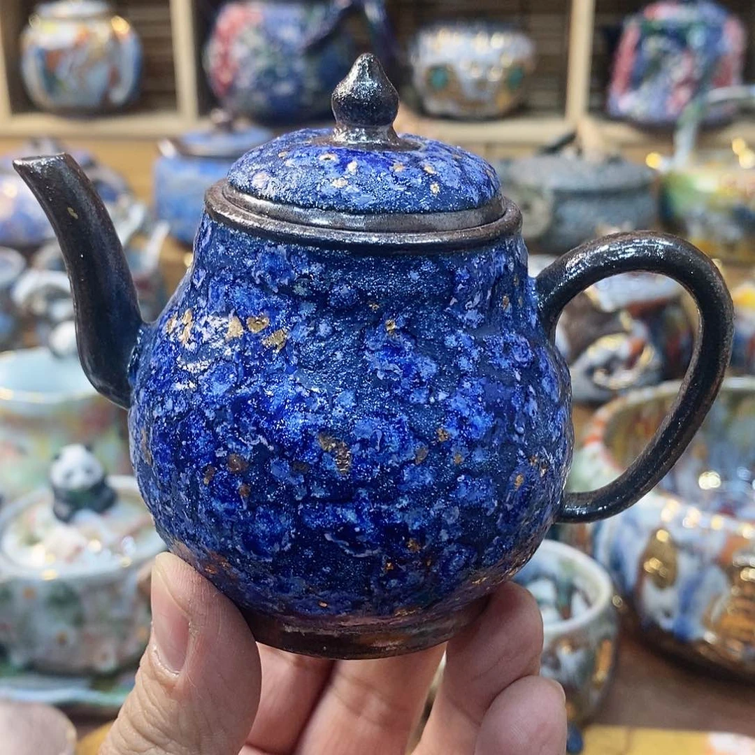 粗陶志野柴烧茶器