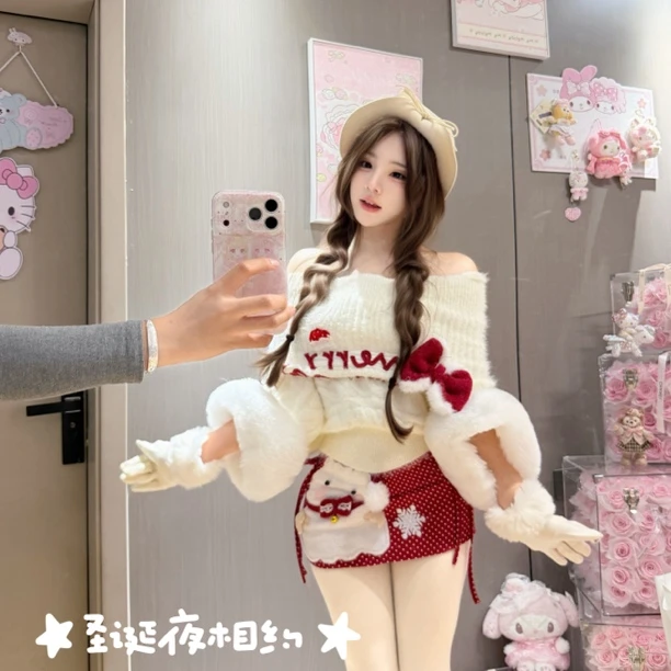 【元气喵】手作系列默认微瑕 圣诞夜相约 纯欲可爱圣诞套装