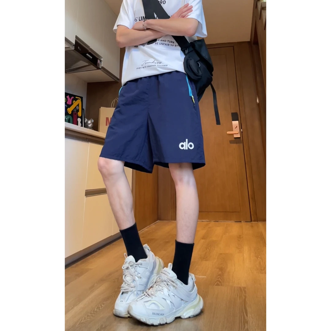 2025潮短裤男款夏季美式潮牌速干五分裤男生外穿薄款透气潮流中裤