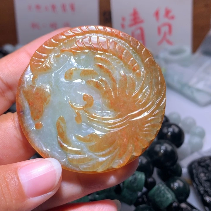 翡翠未镶嵌颈饰保真天然A货翡翠