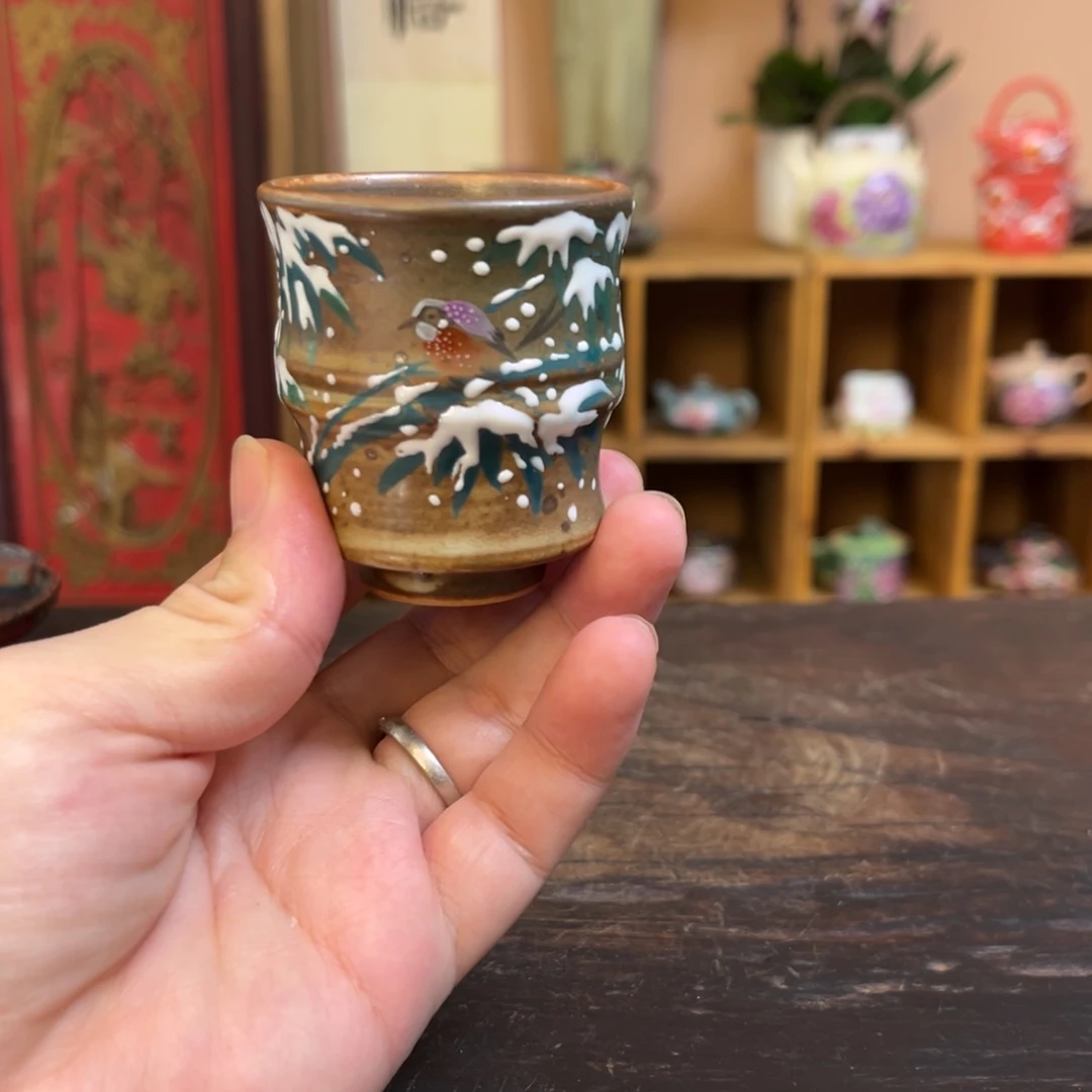 柴烧手工手绘陶瓷