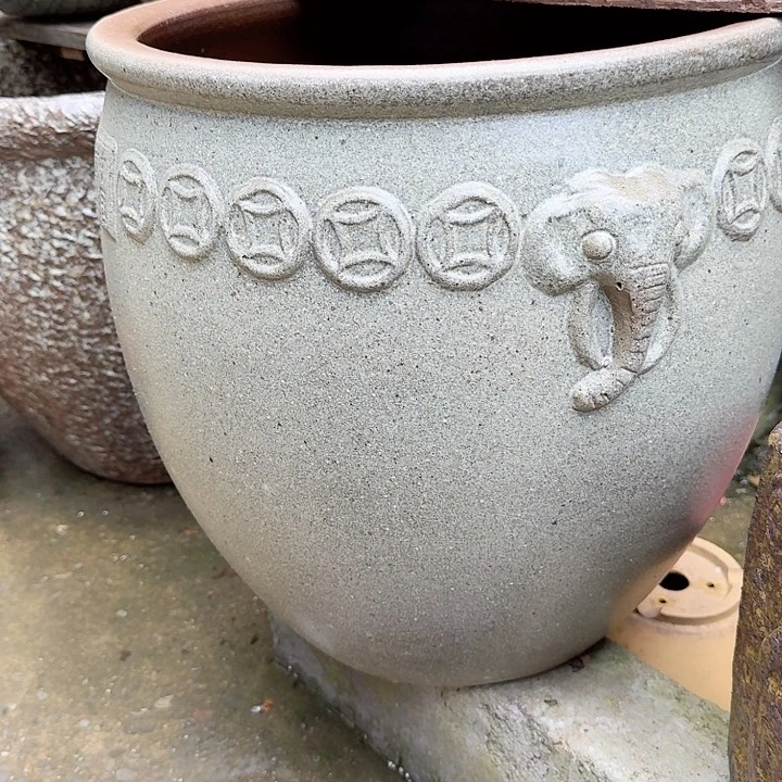 紫砂花盆高度39口径39无孔