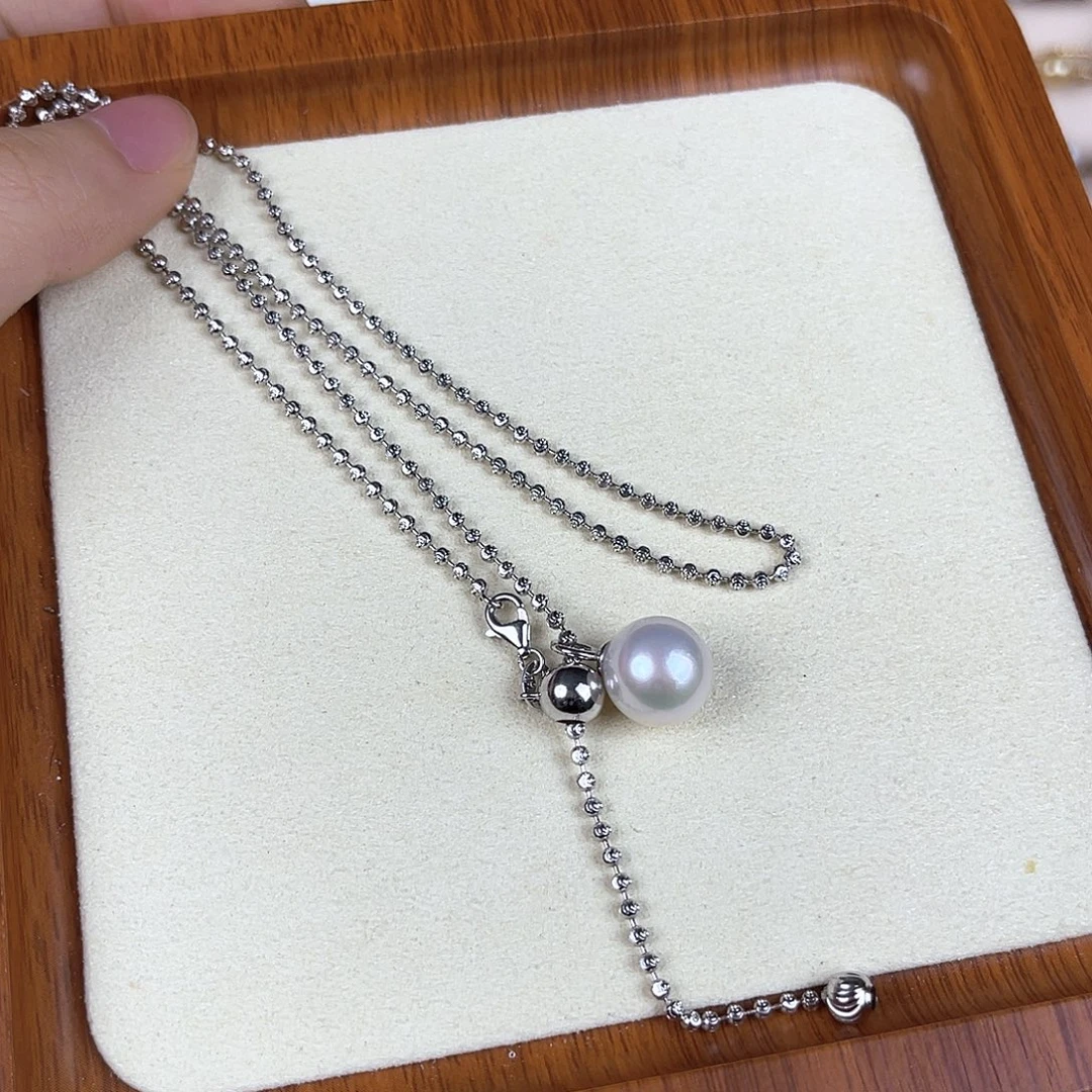 银S925镶嵌颈饰淡水珍珠