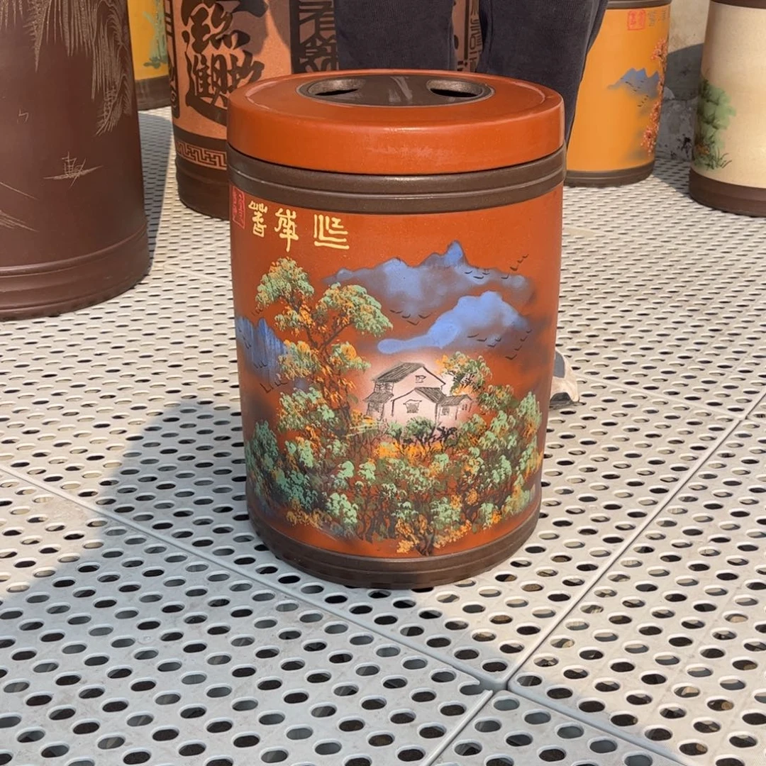 紫砂茶叶罐23 饼茶叶罐