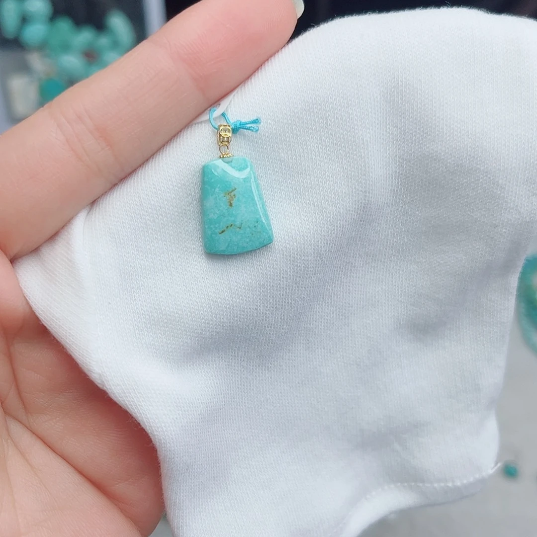 绿松石18K金镶嵌绿松石