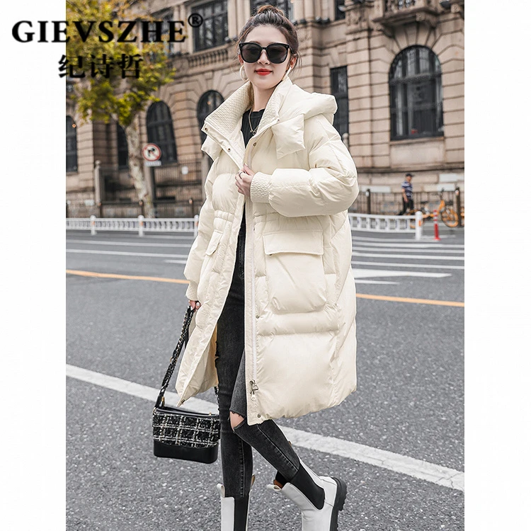 纪诗哲高级感羽绒服女2025冬季新款中长款时尚宽松加厚爆款外套潮