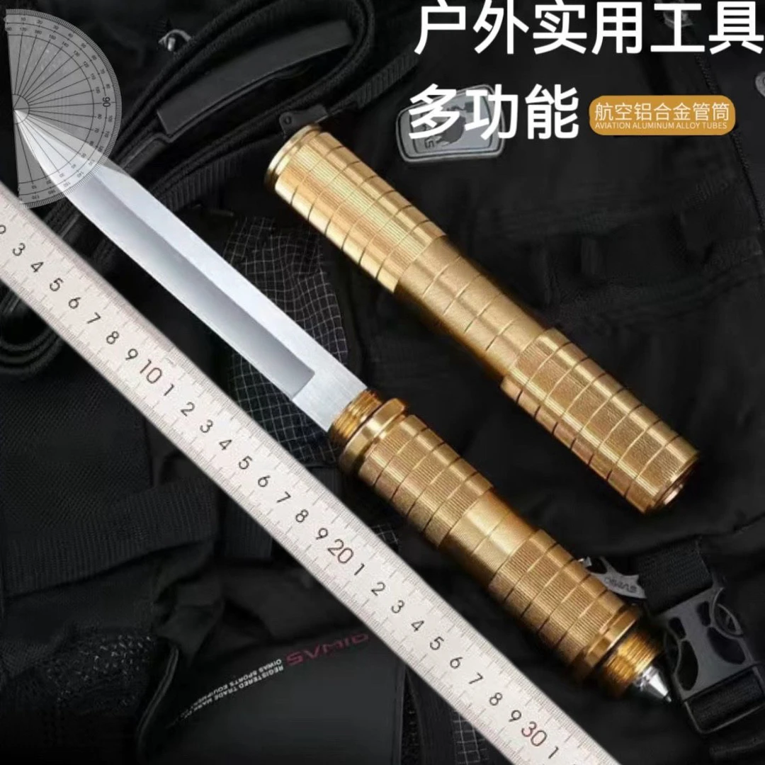 2025多功能棍中刀户外高硬度不锈钢工具便携求生野营刀锋利耐用刀