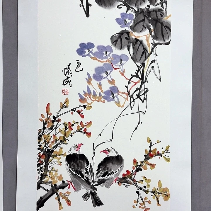 国画亲笔手绘放心去藏