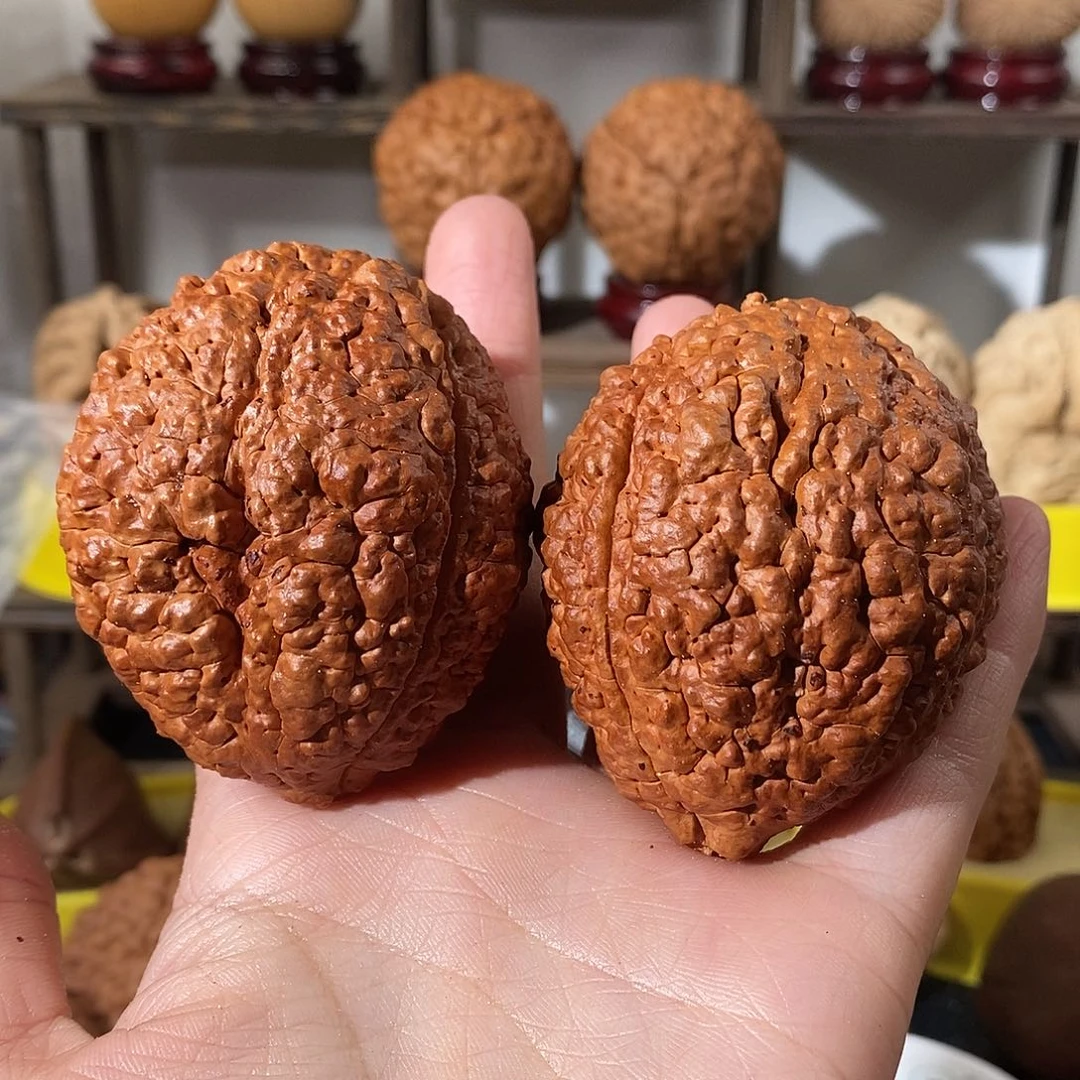 吊坠文玩核桃半**仕脑纹金刚练手色差不退不换不接受中差评52