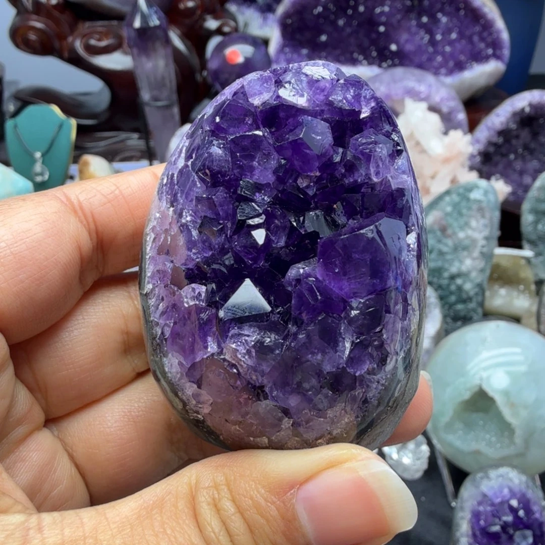 紫晶未镶嵌摆件福利