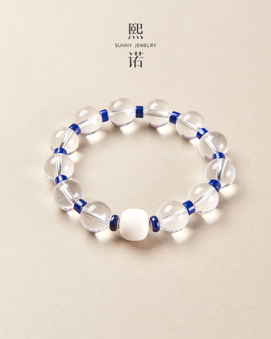 懒猫nono│Saynono 欧若拉_白水晶手链(多样性发其一)