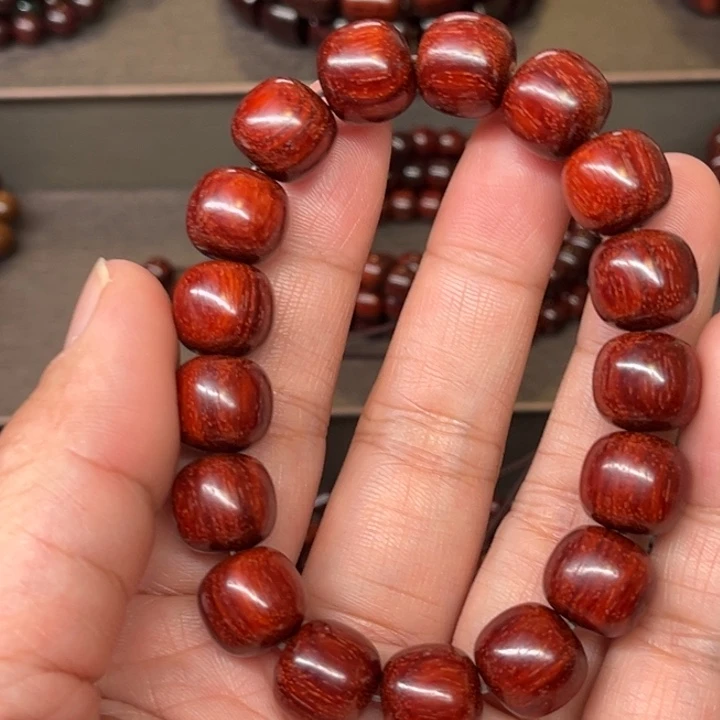 木质类印度小叶紫檀1213老型珠无油无蜡无胶