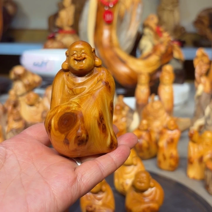 柏木太行崖柏弥勒佛留疤