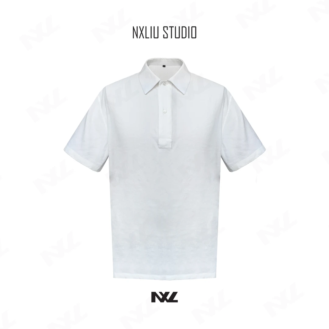 夏季亚麻短袖polo1009