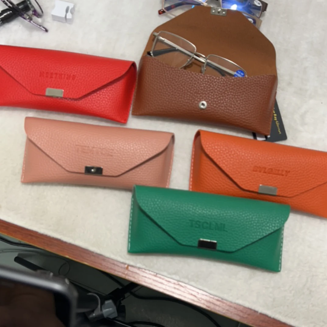 高档荔枝纹多巴胺亮色眼镜盒可装太阳镜光学镜100个（颜色混装）