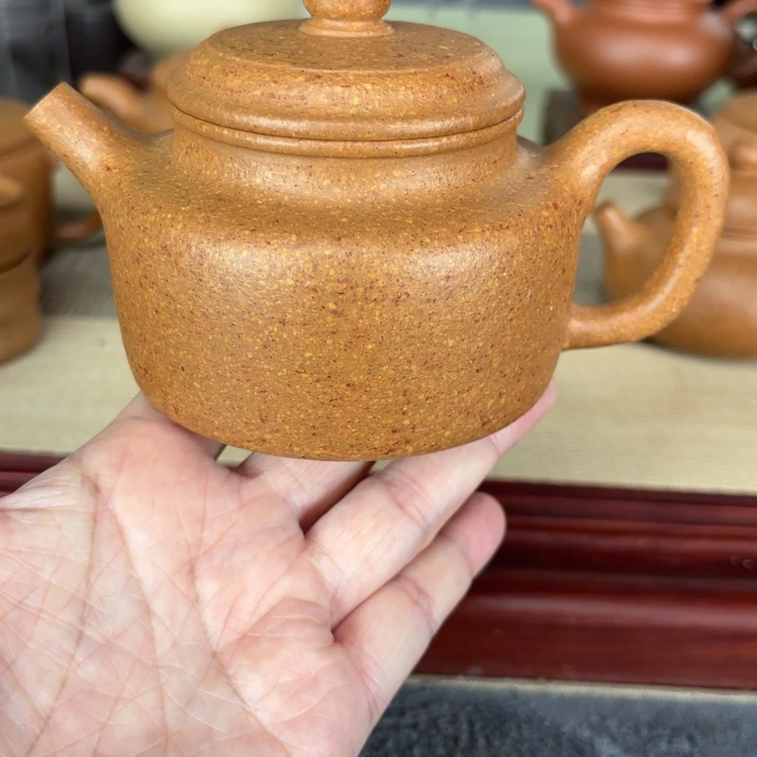 紫砂茶壶梨皮黄段德中230