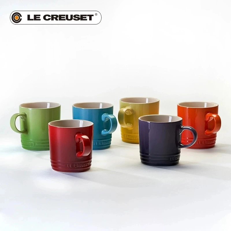 LE CREUSET酷彩法国350ml马克杯彩虹色多巴胺全家用