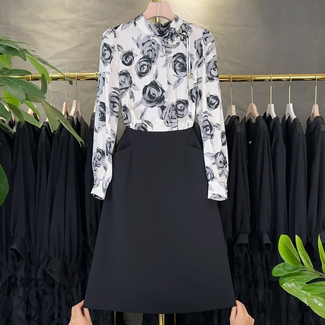 【RG1857】2025年新款时尚气质百搭减龄显瘦新款女装连衣裙