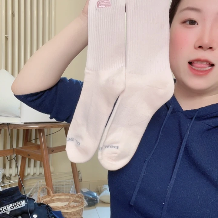 三醋酯纤维福利袜子随单发粉色N-B