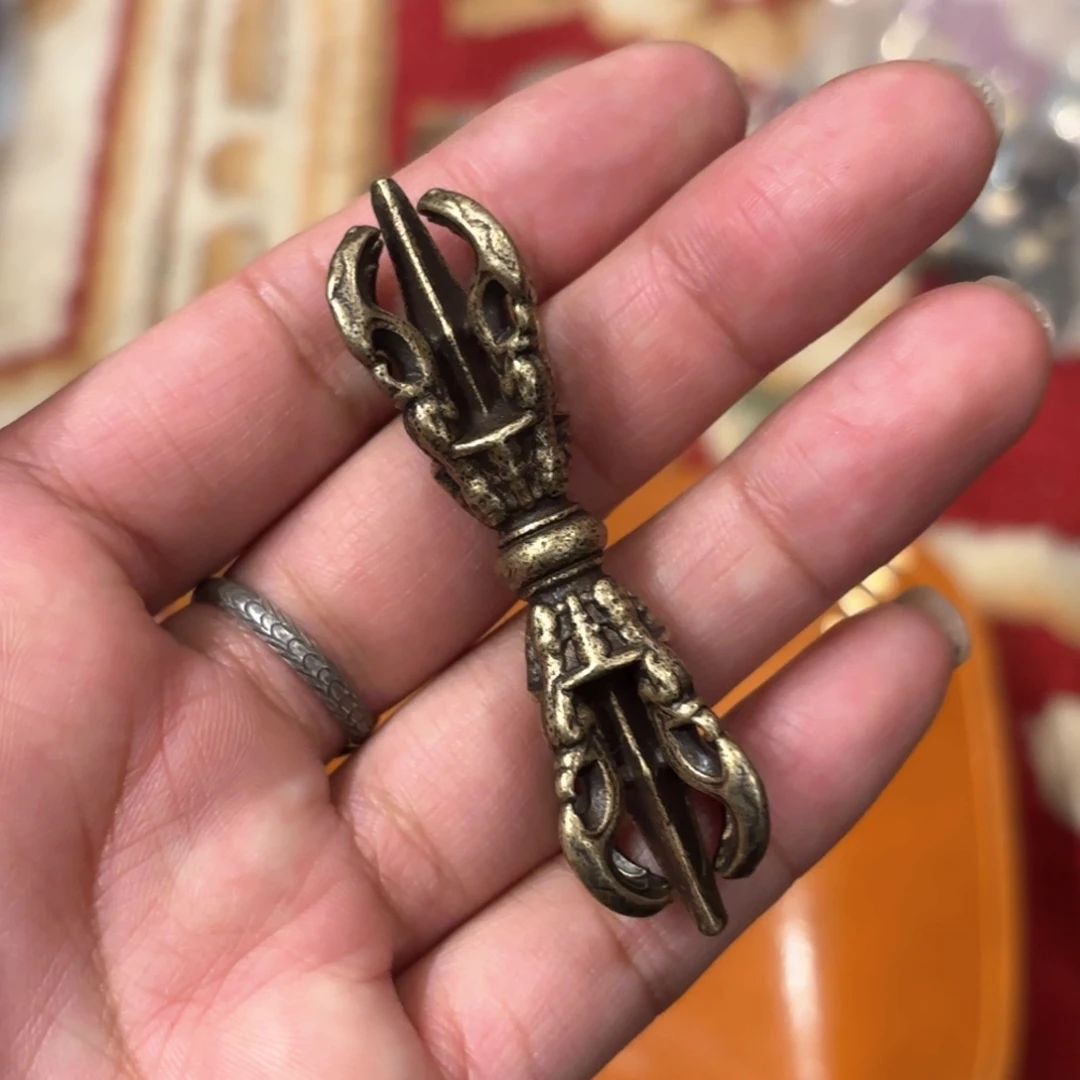 铜星月菩提吊坠项链