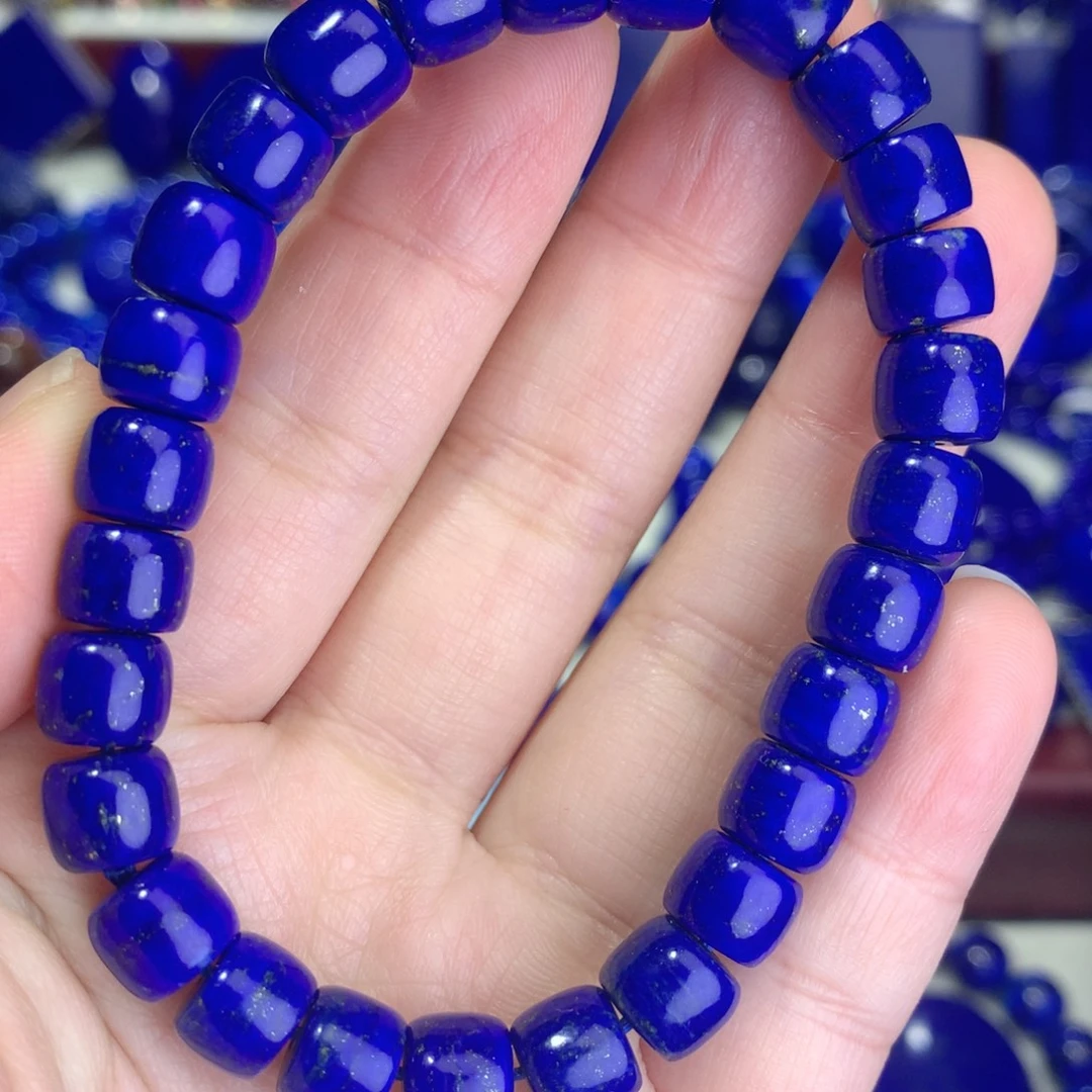 青金石未镶嵌8m直切手链