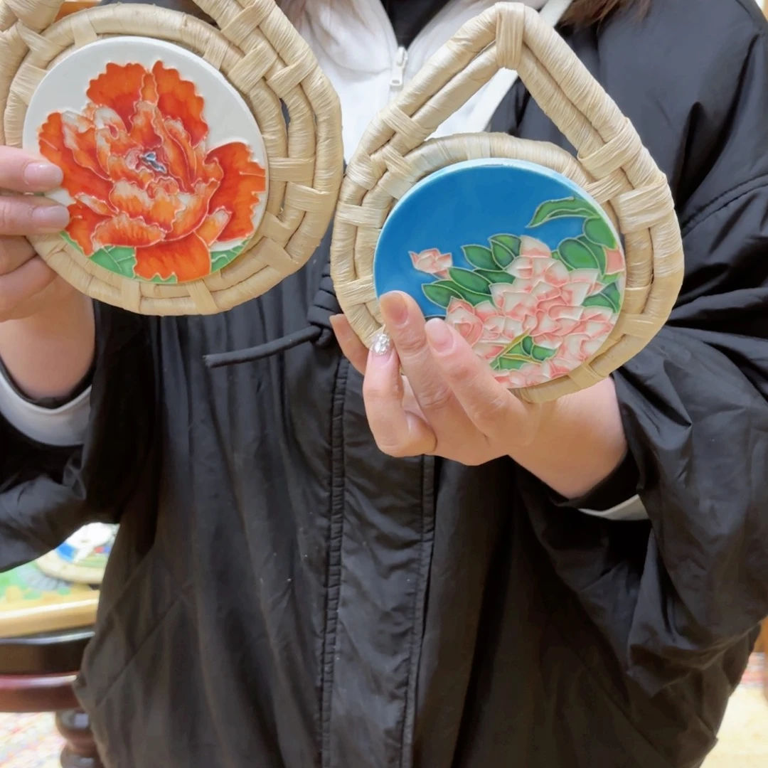 瓷片编织隔热垫特价福利一对