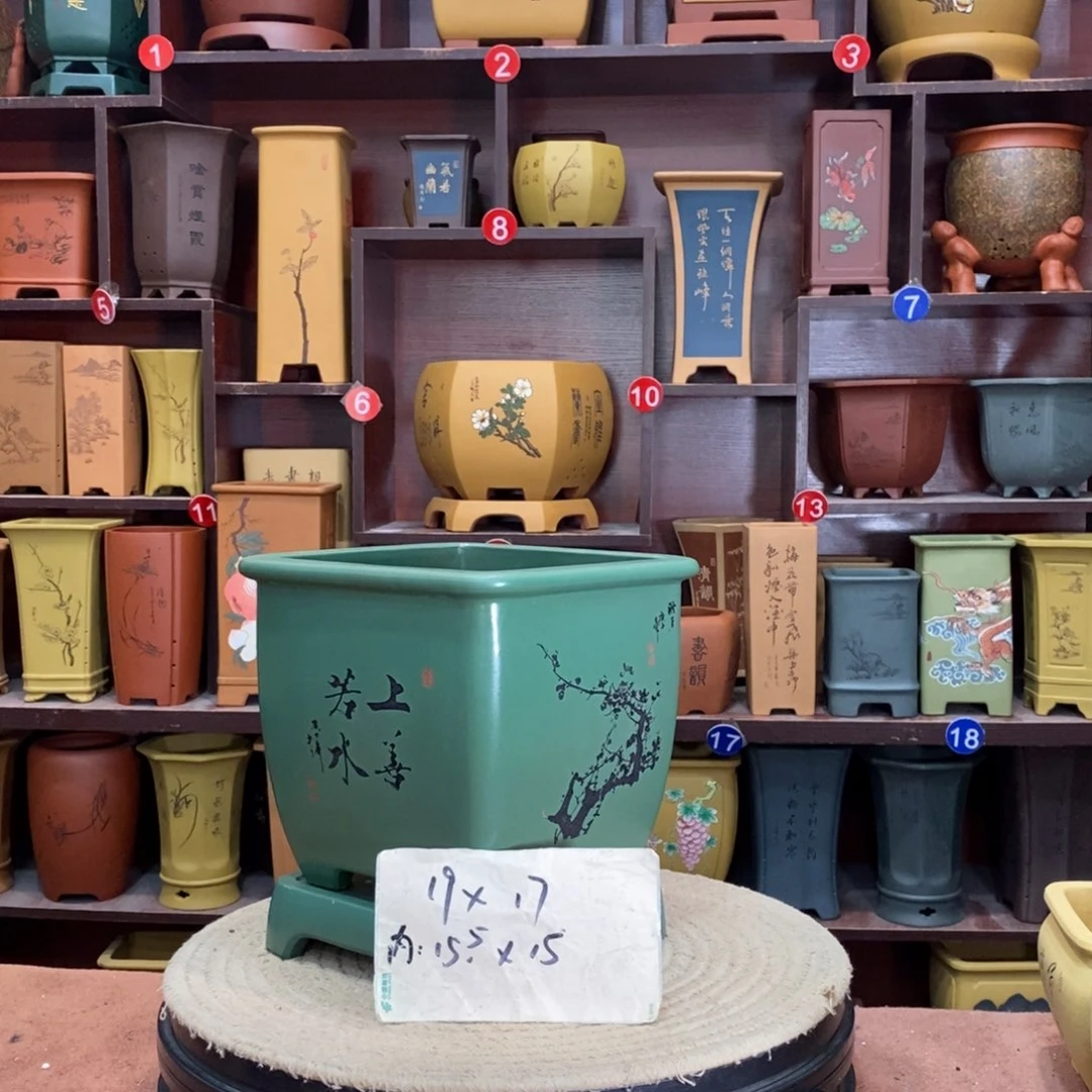 紫砂艺术紫砂花盆